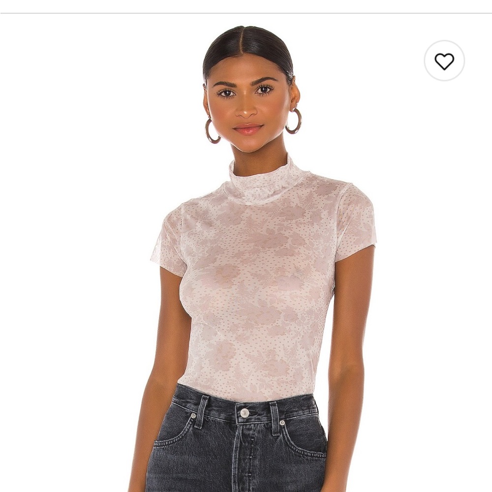 Free People Mock Neck Top